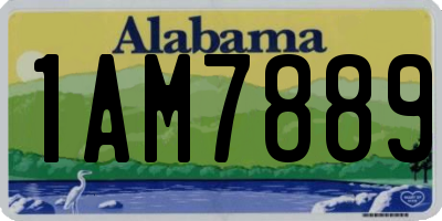 AL license plate 1AM7889