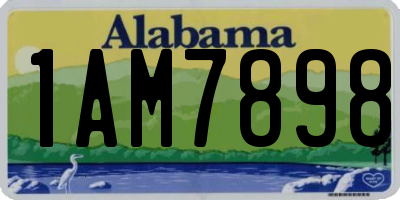 AL license plate 1AM7898