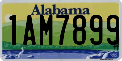 AL license plate 1AM7899