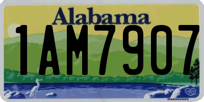 AL license plate 1AM7907
