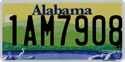 AL license plate 1AM7908