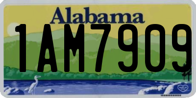 AL license plate 1AM7909