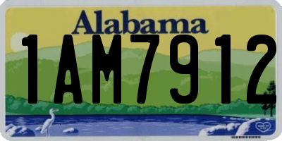 AL license plate 1AM7912