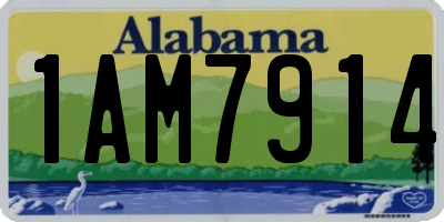 AL license plate 1AM7914