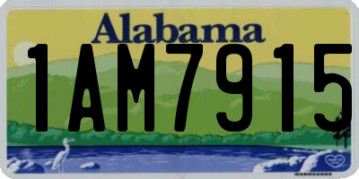 AL license plate 1AM7915