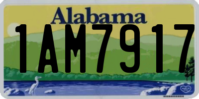 AL license plate 1AM7917