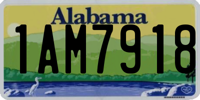 AL license plate 1AM7918