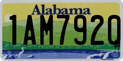 AL license plate 1AM7920