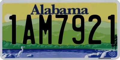 AL license plate 1AM7921