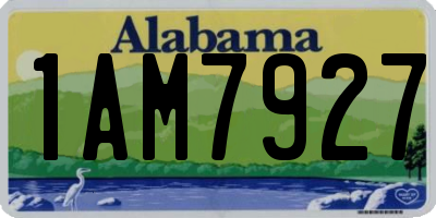 AL license plate 1AM7927
