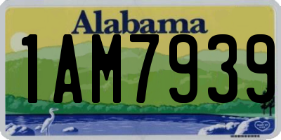 AL license plate 1AM7939