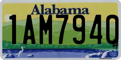 AL license plate 1AM7940