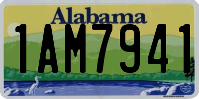 AL license plate 1AM7941