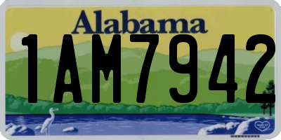 AL license plate 1AM7942