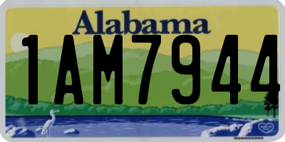 AL license plate 1AM7944