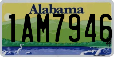 AL license plate 1AM7946