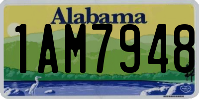 AL license plate 1AM7948