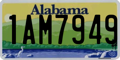 AL license plate 1AM7949