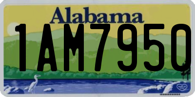 AL license plate 1AM7950
