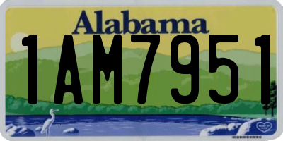 AL license plate 1AM7951