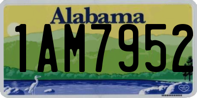 AL license plate 1AM7952
