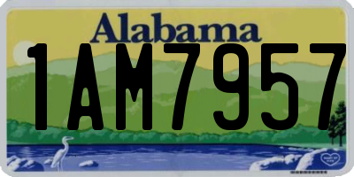 AL license plate 1AM7957