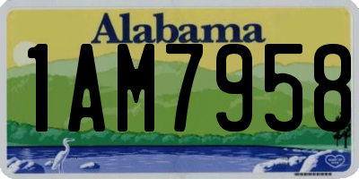 AL license plate 1AM7958