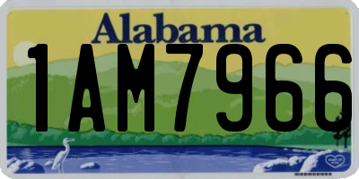 AL license plate 1AM7966