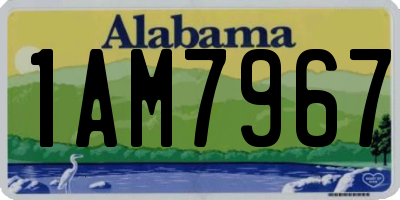 AL license plate 1AM7967