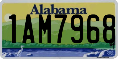 AL license plate 1AM7968