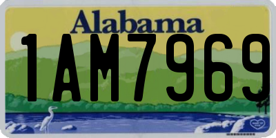 AL license plate 1AM7969