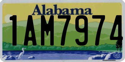 AL license plate 1AM7974