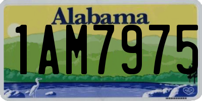 AL license plate 1AM7975