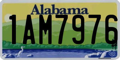 AL license plate 1AM7976