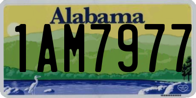 AL license plate 1AM7977