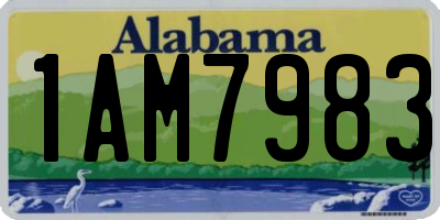 AL license plate 1AM7983