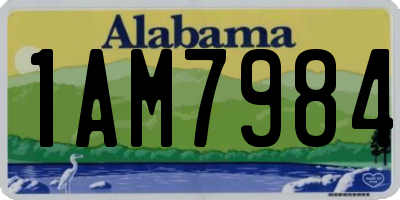 AL license plate 1AM7984