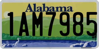 AL license plate 1AM7985