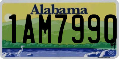 AL license plate 1AM7990