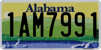 AL license plate 1AM7991