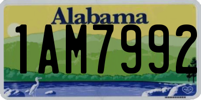 AL license plate 1AM7992
