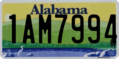 AL license plate 1AM7994