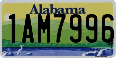 AL license plate 1AM7996