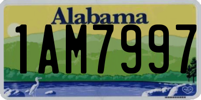 AL license plate 1AM7997