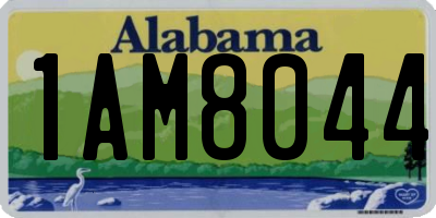 AL license plate 1AM8044