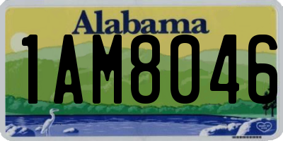 AL license plate 1AM8046