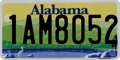 AL license plate 1AM8052