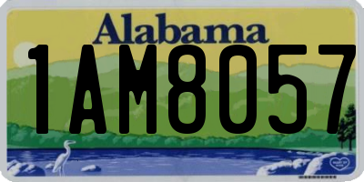 AL license plate 1AM8057