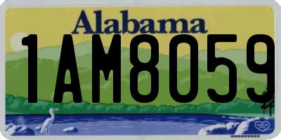AL license plate 1AM8059