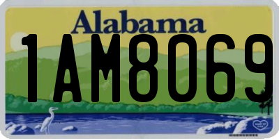 AL license plate 1AM8069